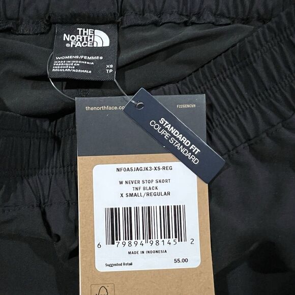 The North Face Women's Size X Small XS Never Stop Wearing Skort‎ TNF Black New - Picture 2 of 9